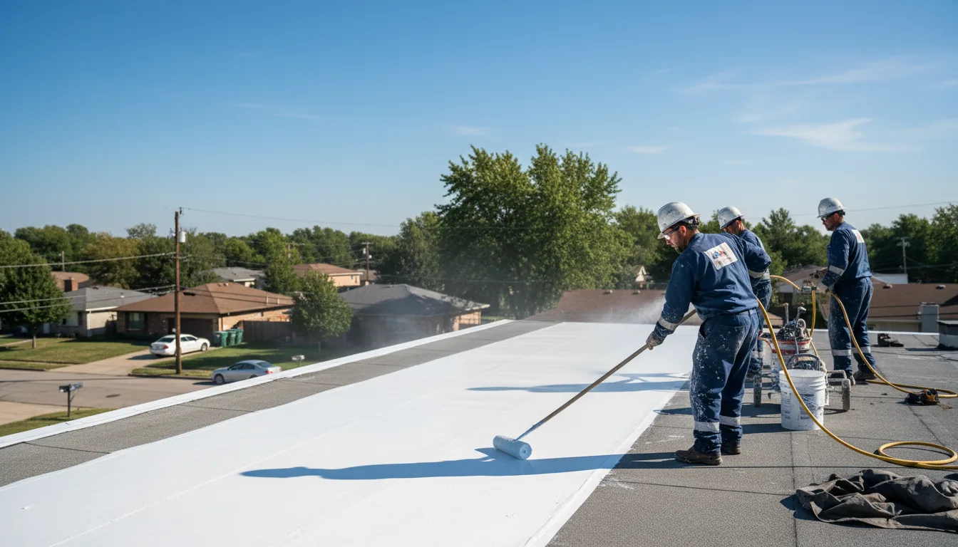 Commercial roof coating in Flovilla, GA near me